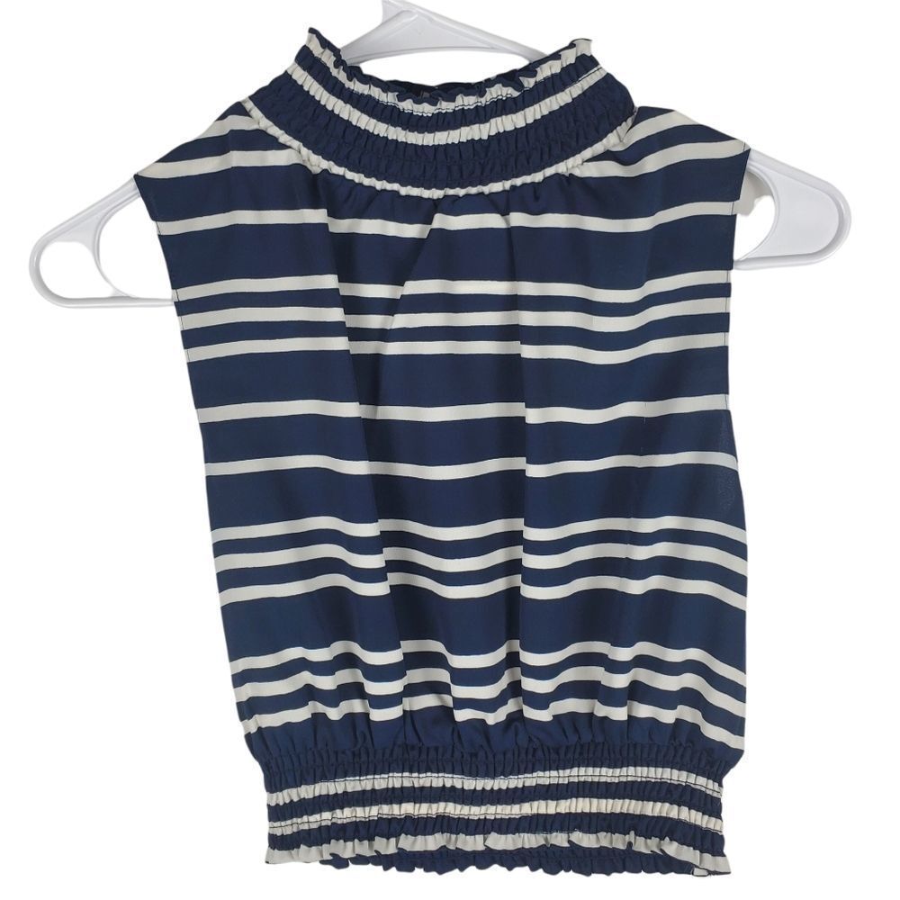 RACHEL Rachel Roy Small Two Piece Striped Matching Set Top Skirt Sunset Cropped - Picture 5 of 9